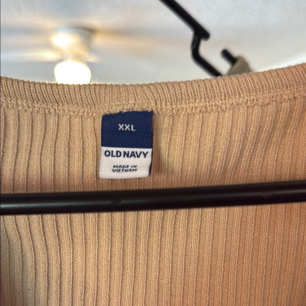 Old Navy Tan Ribbed Tank Top - Picture 2 of 3